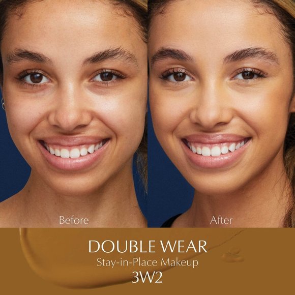 NIB Estée Lauder Double Wear Stay-in-Place Liquid Foundation #3W2 Cashew - 1 oz. - Picture 6 of 9